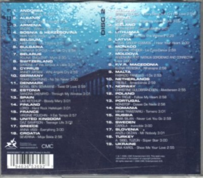 Eurovision Song Contest Athens 2006 The Official Album 2 CD